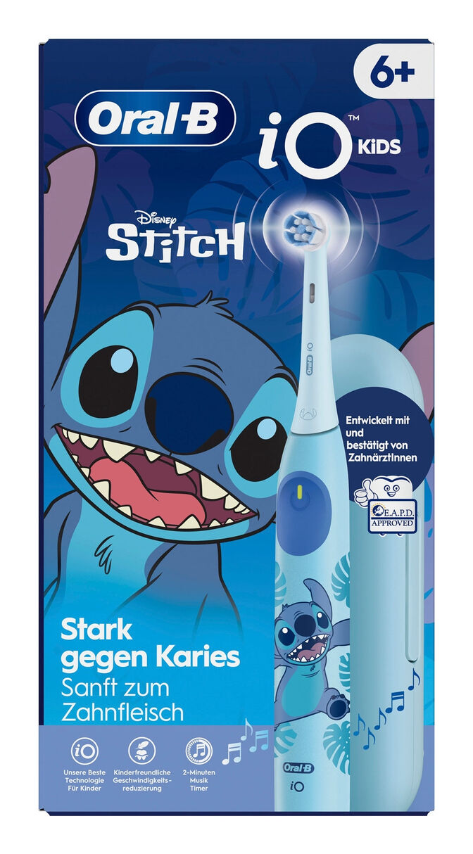 Escova de Dentes El&eacute;trica Oral-B iO Kids 6+ Stitch com Estojo de Viagem image number 1