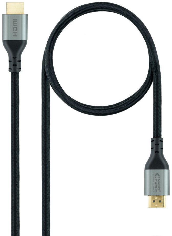 Cabo HDMI V2.1 Ultra High Speed Nanocable A M/M 3 M Preto Certificado ULTRA image number 0