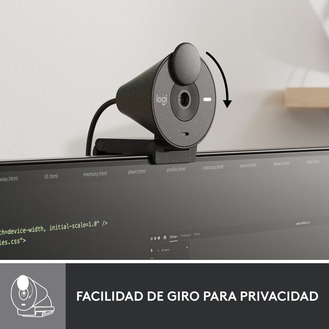 Webcam Logitech Brio 300 Full HD 1080p USB Type-C image number 9