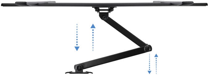 Suporte de Parede Tooq Tilt 3 Pivots 37" a 70" Max. 50kg Preto image number 4