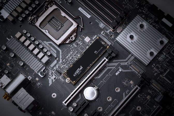 SSD Crucial P3 4TB 3D M.2 NVMe 2280 (3500/3000MB/s) image number 2