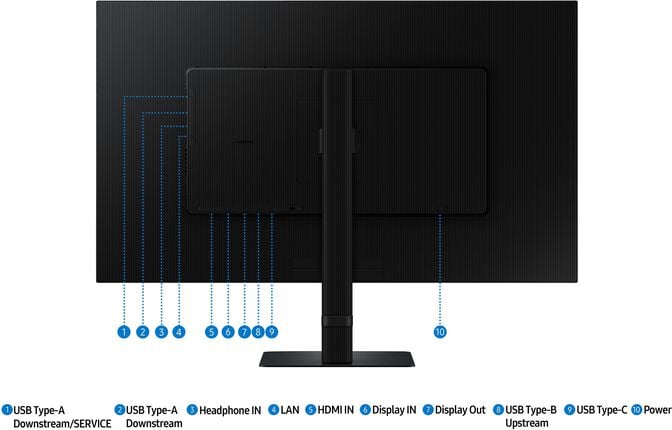 Monitor Samsung ViewFinity S6 32" S60UD IPS QHD 100Hz USB-C (PD90W) KVM Daisy Chain HDR10 image number 14