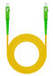 Cabo de Fibra &Oacute;ptica Nanocable SC/APC-SC/APC Monomodo Simplex LSZH 15 M Amarelo