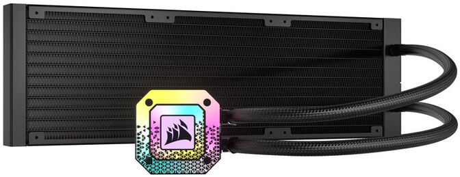 Water Cooler CPU Corsair iCUE H150i ELITE CAPELLIX XT 360mm Preto image number 1