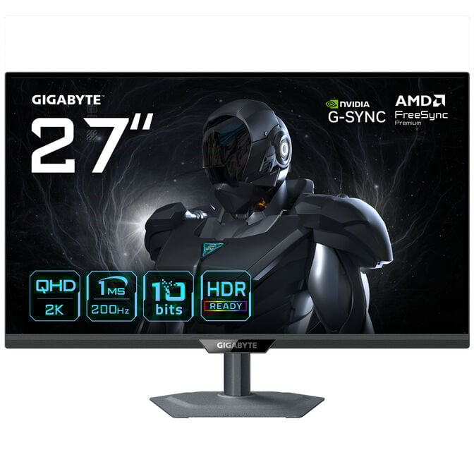 Monitor Gigabyte 27" G27Q2 QHD 200Hz IPS 1ms FreeSync Premium G-SYNC HDR10 image number 0