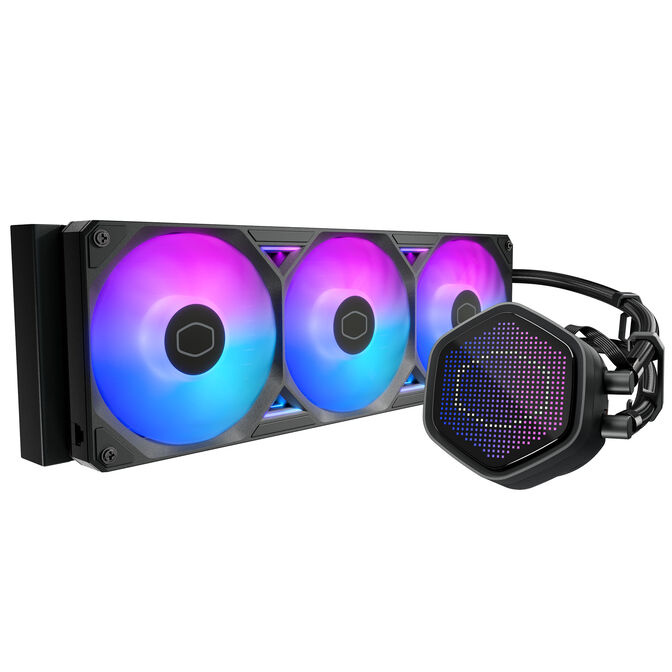 Water Cooler CPU Cooler Master MasterLiquid ATMOS II Pixel Led ARGB 360mm Preto image number 1