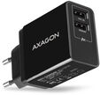 Carregador de parede AXAGON ACU-DS16  2x 5V-2.2A + 1A 16W, Preto image number null