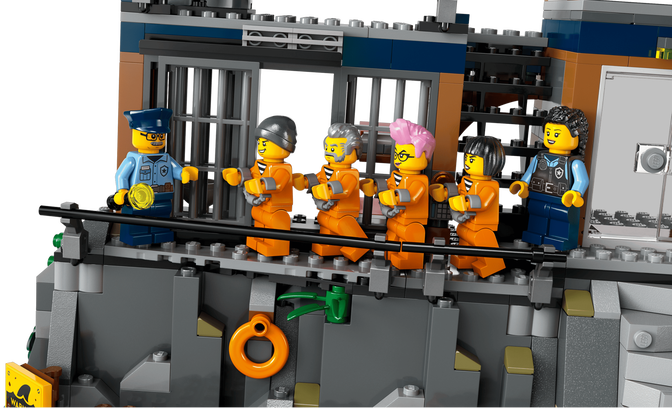 LEGO City: Ilha da Pris&atilde;o da Pol&iacute;cia, 980 Pe&ccedil;as (60419) image number 4