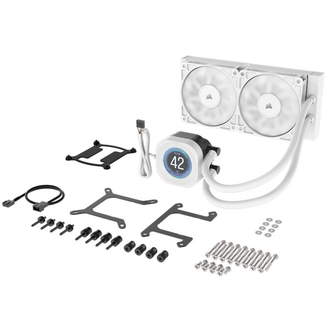 Water Cooler CPU Corsair NAUTILUS RS LCD 240mm Branco image number 5