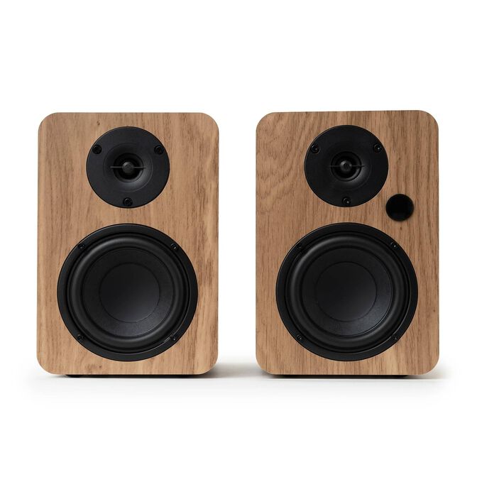 Colunas Hi-Fi Vulkkano A4 ARC MKII 40W Bluetooth HDMI ARC Castanhas image number 1