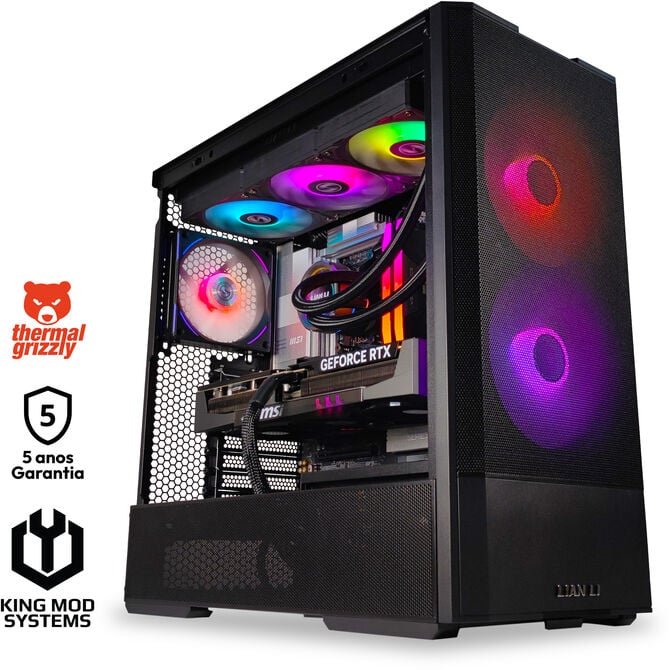 Computador King Mod Gamer-PC Ryzen 7 9800X3D 64GB DDR5 2TB RTX 5080 WiFi W11 Bonus