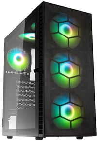 Caixa ATX Kolink Observatory HF Plus Mesh ARGB Preto