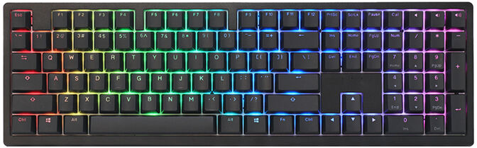 Teclado Mec&acirc;nico Ducky Zero 6108 100% Classic Black RGB Wireless MX2A-Blue (PT) image number 0
