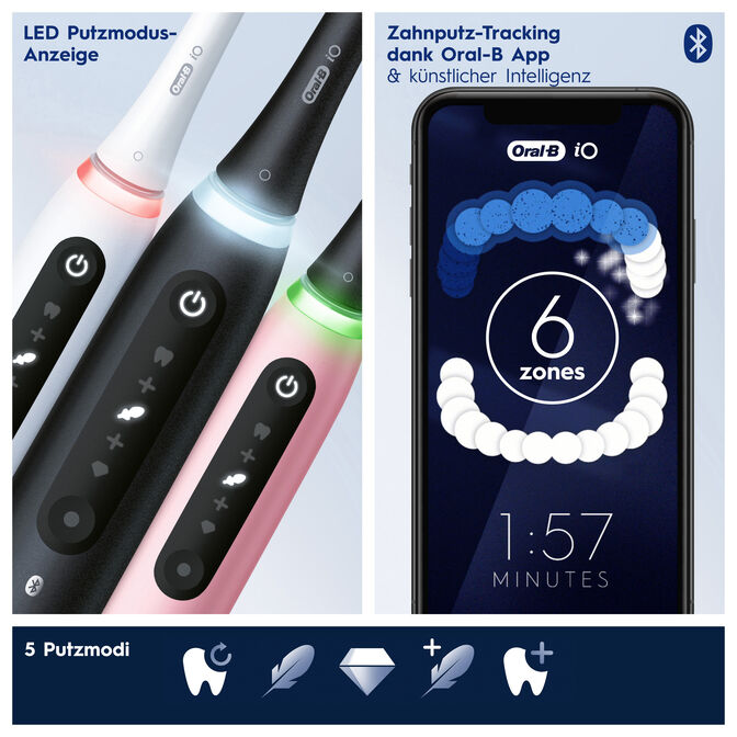 Escova de Dentes El&eacute;trica Oral-B iO Series 5 Quite White image number 5