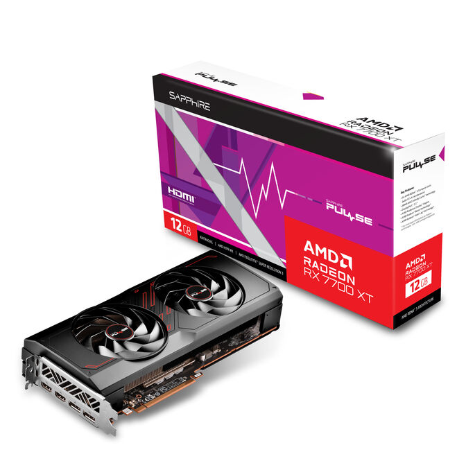 Gr&aacute;fica Sapphire Radeon RX 7700 XT Pulse 12GB GDDR6 image number 3
