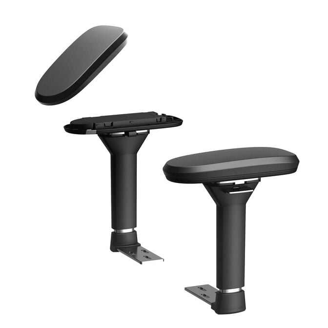 Set Apoio de Bra&ccedil;os noblechairs 4D PRO - Chrome image number 0