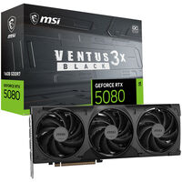 Gr&aacute;fica MSI GeForce&reg; RTX 5080 VENTUS 3X OC 16GB Black GDDR7 DLSS4