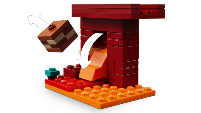 LEGO Minecraft: A Batalha da Lava do Nether, 99 Pe&ccedil;as (21266) image number 4