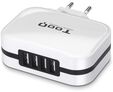 Carregador Tooq 4x USB 5V 6.8A com Controlo AI Branco image number null