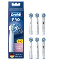 Recargas para Escova de Dentes El&eacute;trica Oral-B Pro Sensitive Clean Pack 6 Unidades Branco