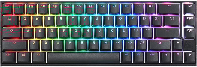 Teclado Mec&aacute;nico Ducky Mecha Pro SF RGB Black MX Red (ES) image number 0