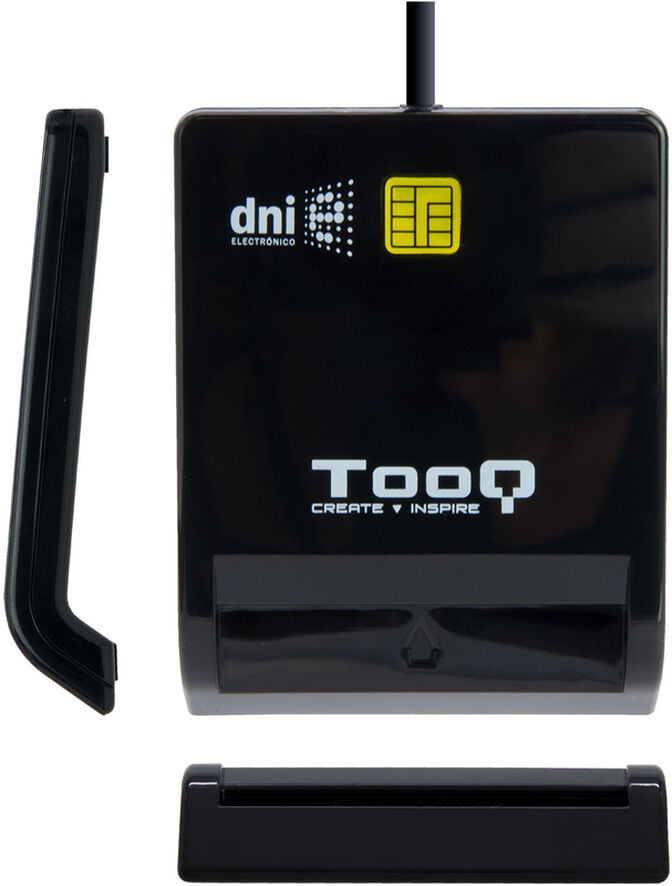 Leitor de Cart&otilde;es Tooq Cart&otilde;es de Cidad&atilde;o / DNI 4.0 USB 2.0 Preto image number 1