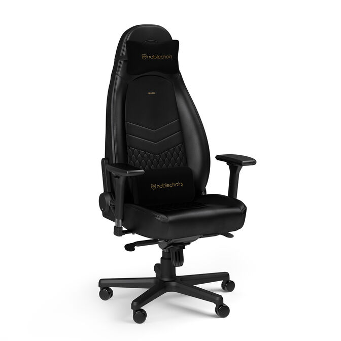 Cadeira noblechairs ICON Real Leather - Preto image number 5