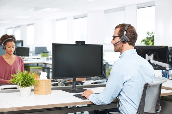 Headset Logitech Zone Wired Teams USB-C Grafite image number 9
