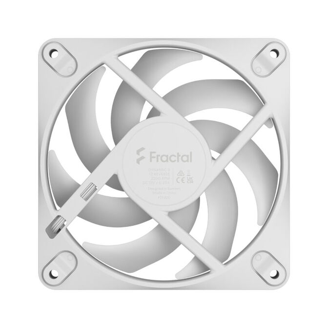 Ventoinha Fractal Design Dynamic 3 12 Reverse RGB 120mm 2200RPM 4 Pinos PWM Branca image number 2