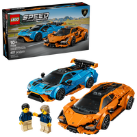 LEGO Speed Champions: Lamborghini Revuelto e Hurac&aacute;n STO, 607 Pe&ccedil;as (77238)
