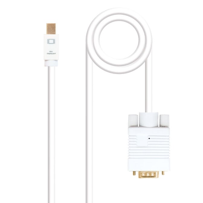 Cabo Conversor Nanocable Mini DisplayPort/M > VGA/M 2 M Branco image number 0