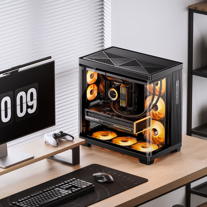 Caixa ATX Jonsbo TK-4 Vidro Temperado Preto image number 1