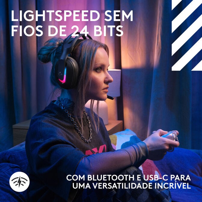 Headset Logitech Astro A20 X Lightspeed Wireless/Bluetooth Preto image number 18