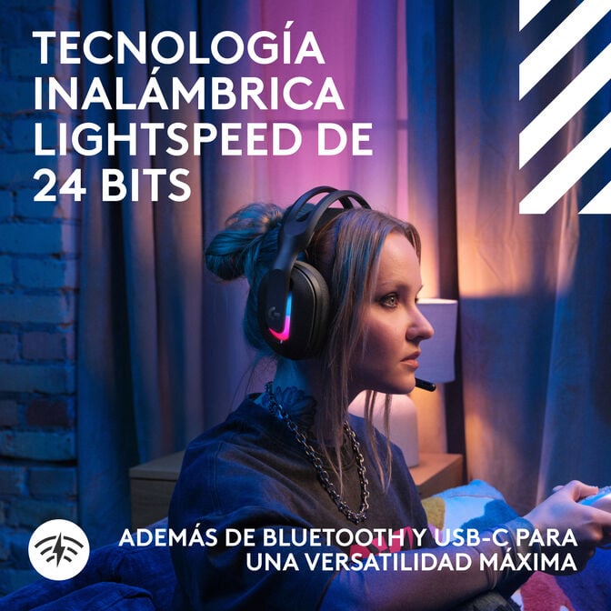 Headset Logitech Astro A20 X Lightspeed Wireless/Bluetooth Preto image number 8