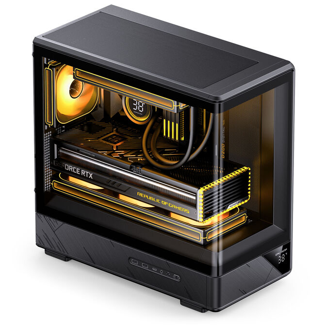 Caixa Micro-ATX Jonsbo D200 Vidro Temperado Preto image number 6