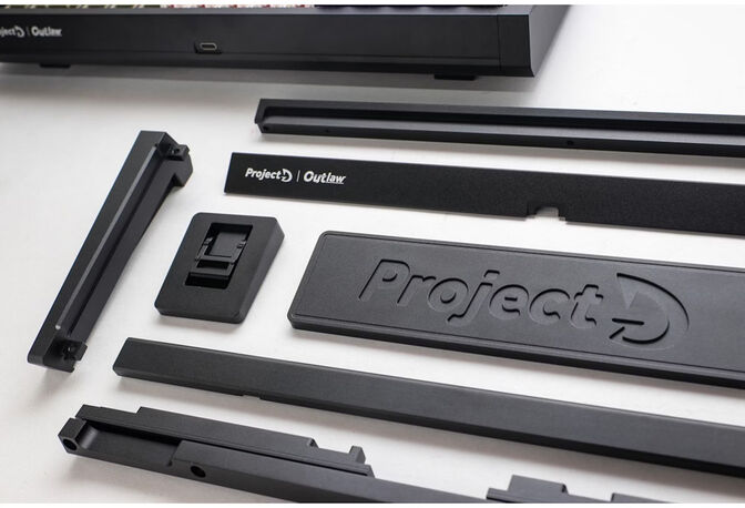 Kit Teclado DIY Ducky Outlaw 65 Preto (PT) image number 10