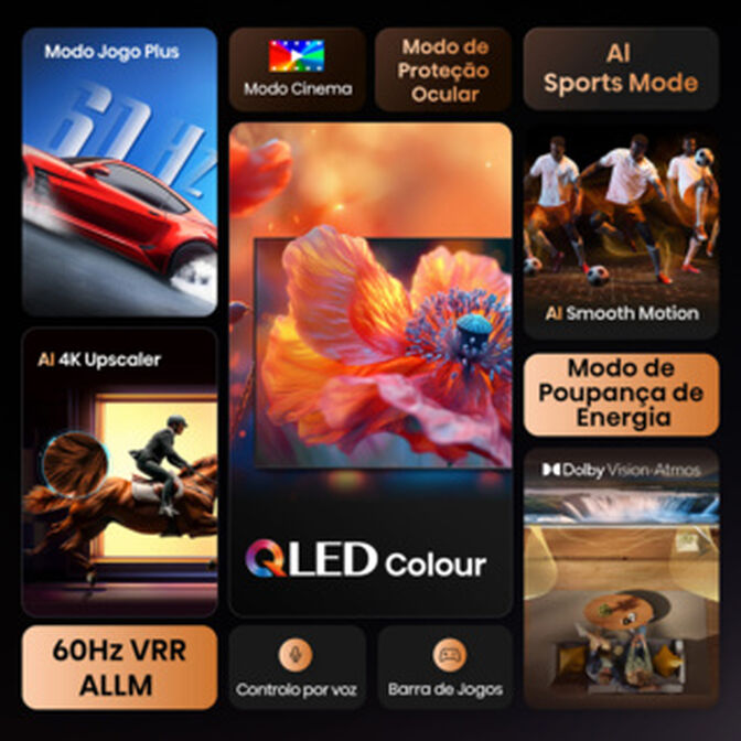 Televis&atilde;o Hisense 75E7Q 75" QLED UltraHD 4K VIDAA image number 10