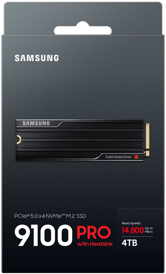 SSD Samsung 9100 Pro 4TB Heatsink Gen5 M.2 NVMe (14700/13300MB/s) image number 8