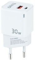 Carregador GaN Tooq USB-C/PD 30W + USB-A/QC 30W image number null