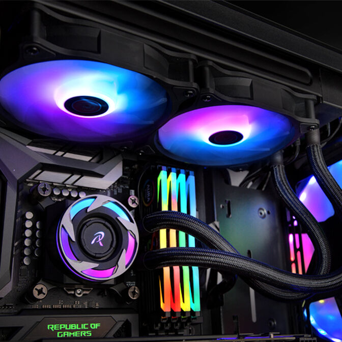 Water Cooler CPU Raijintek Eos RGB Rainbow 240mm image number 6