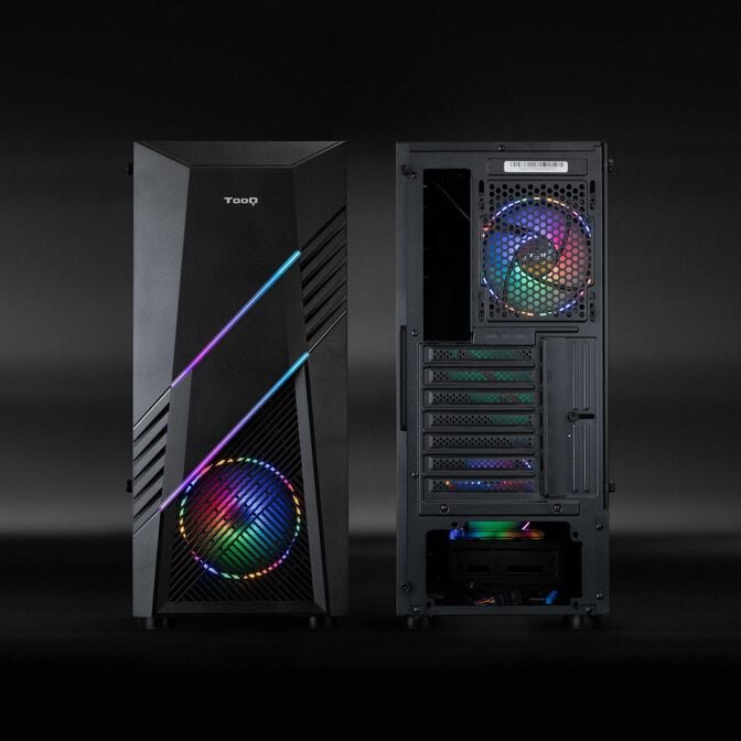 Caixa ATX Tooq BIOHAZARD RGB c/ VidroTemperado Preta image number 2