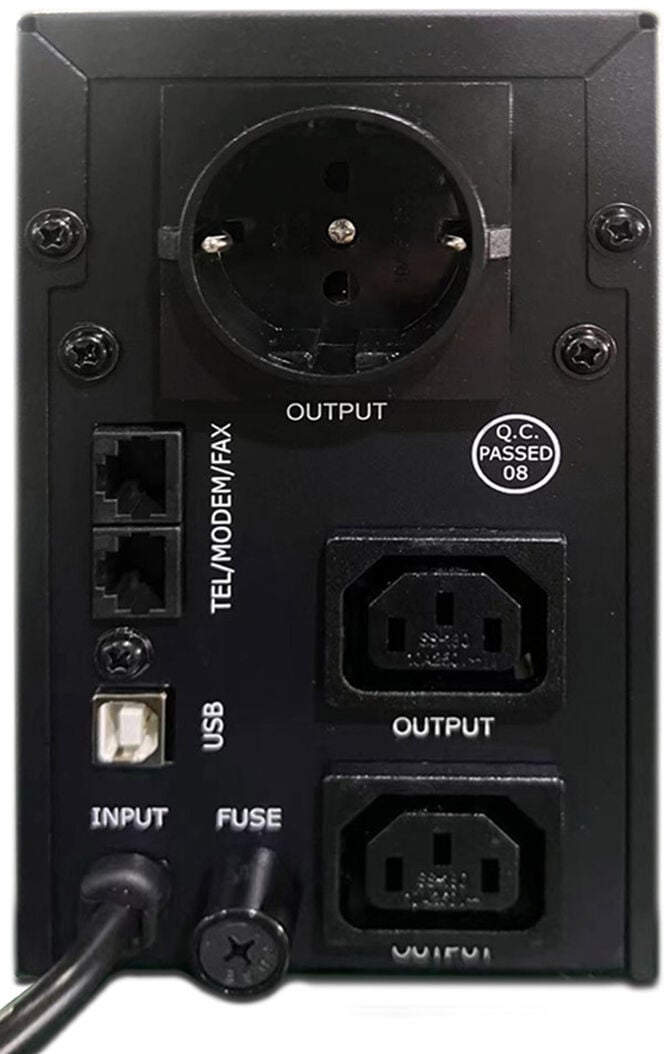 UPS Gembird EG-UPS-032 850VA Schuko/IEC/USB Preta image number 1