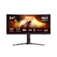 Monitor Curvo AOC Gaming 34" CU34G4CA Fast VA UWQHD 180Hz 0.3ms 21:9 Adaptive Sync image number null