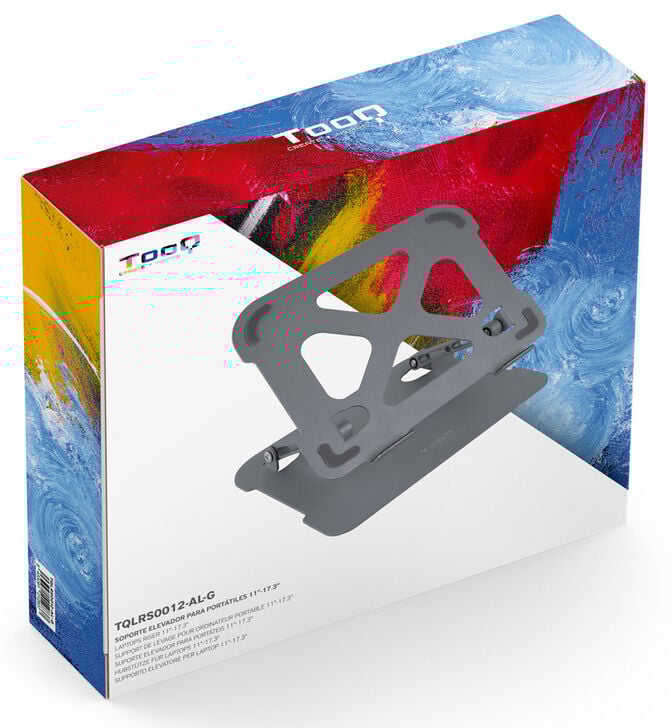 Suporte Elevat&oacute;rio Tooq para Port&aacute;teis Ergon&oacute;mico Ajust&aacute;vel Alum&iacute;nio image number 3