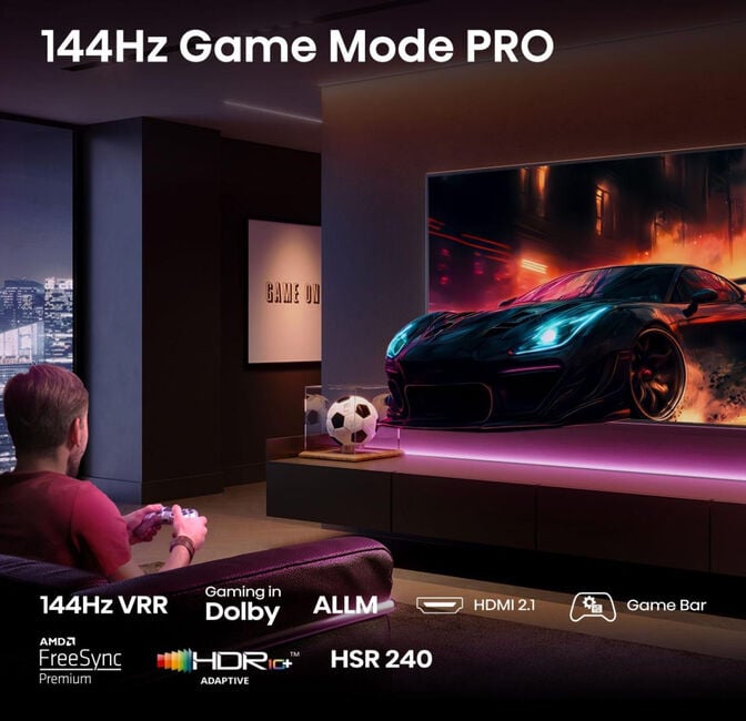Televis&atilde;o Hisense 43E7Q PRO 43" QLED UltraHD 4K VIDAA image number 2