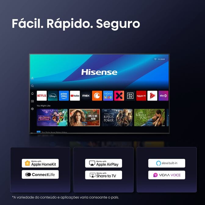 Televis&atilde;o Hisense 65U7Q 65" Mini LED UltraHD 4K VIDAA image number 3