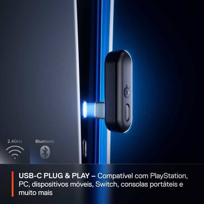 Headset Steelseries Arctis Nova 3P Wireless/Bluetooth Preto image number 6