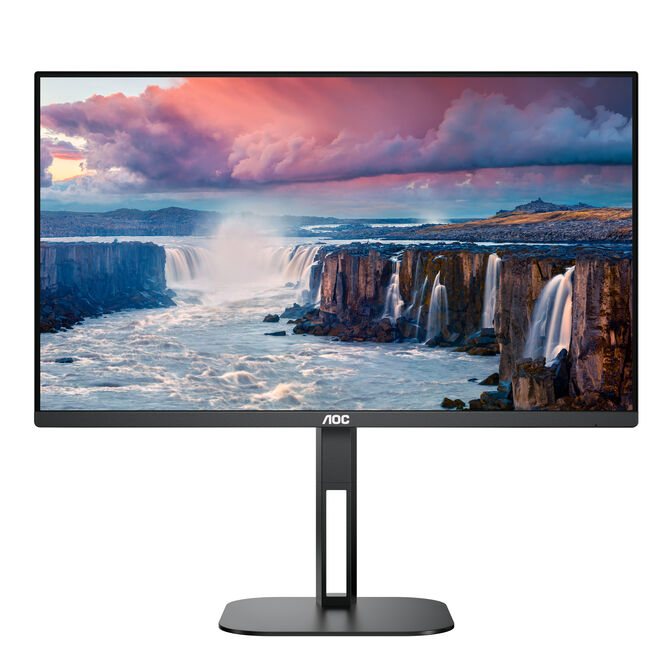 Monitor AOC 23.8" 24V5C/BK IPS FHD 75Hz 1ms USB-C 3.2 ( DP alt + PD65W) Low Blue Light c/Ajuste Altura image number 1