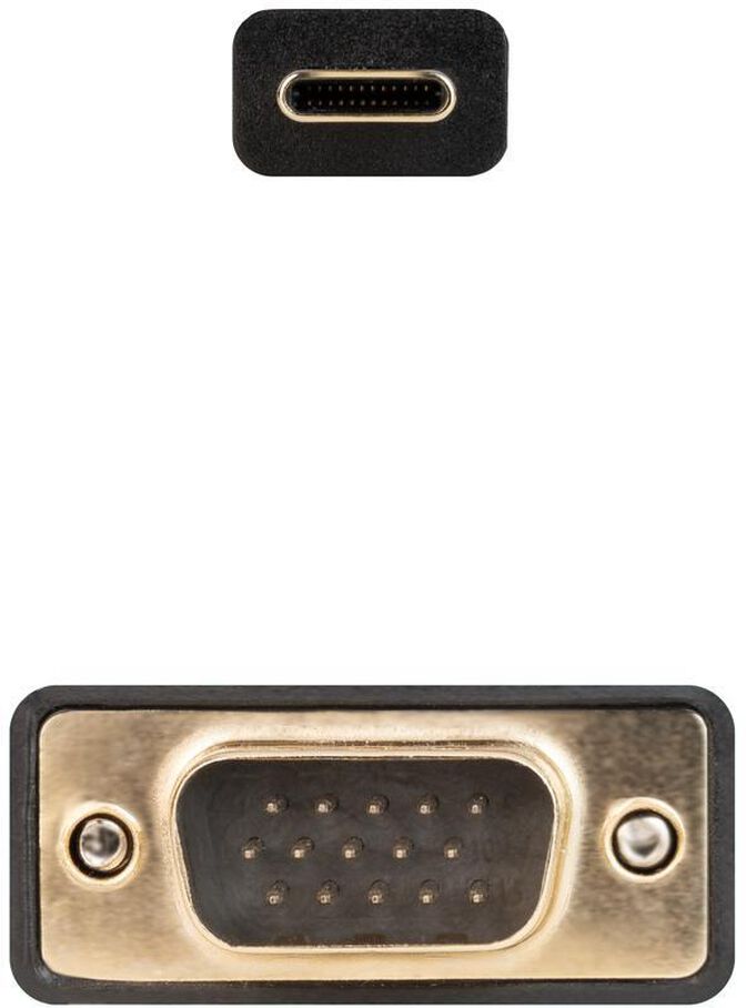 Cabo Conversor Nanocable USB-C > VGA 1.8 M Preto image number 2