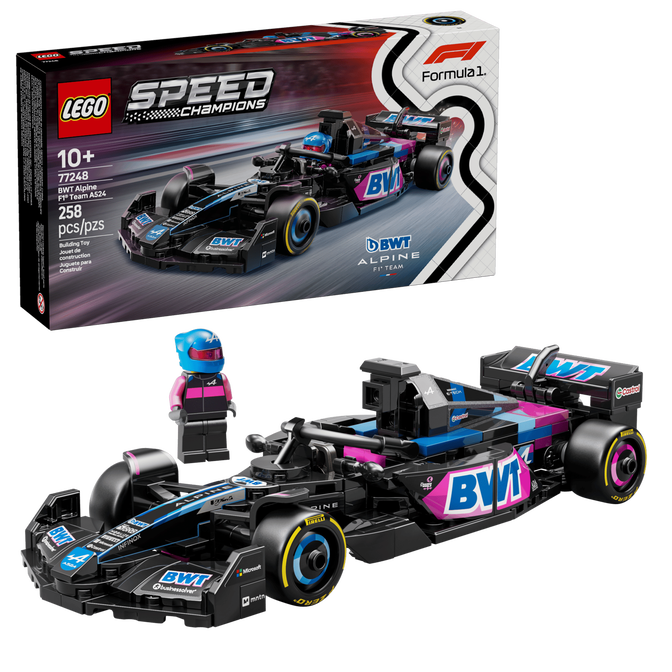 LEGO Speed Champions: Carro de Corrida BWT Alpine F1 TeamA524, 258 Pe&ccedil;as (77248) image number 0